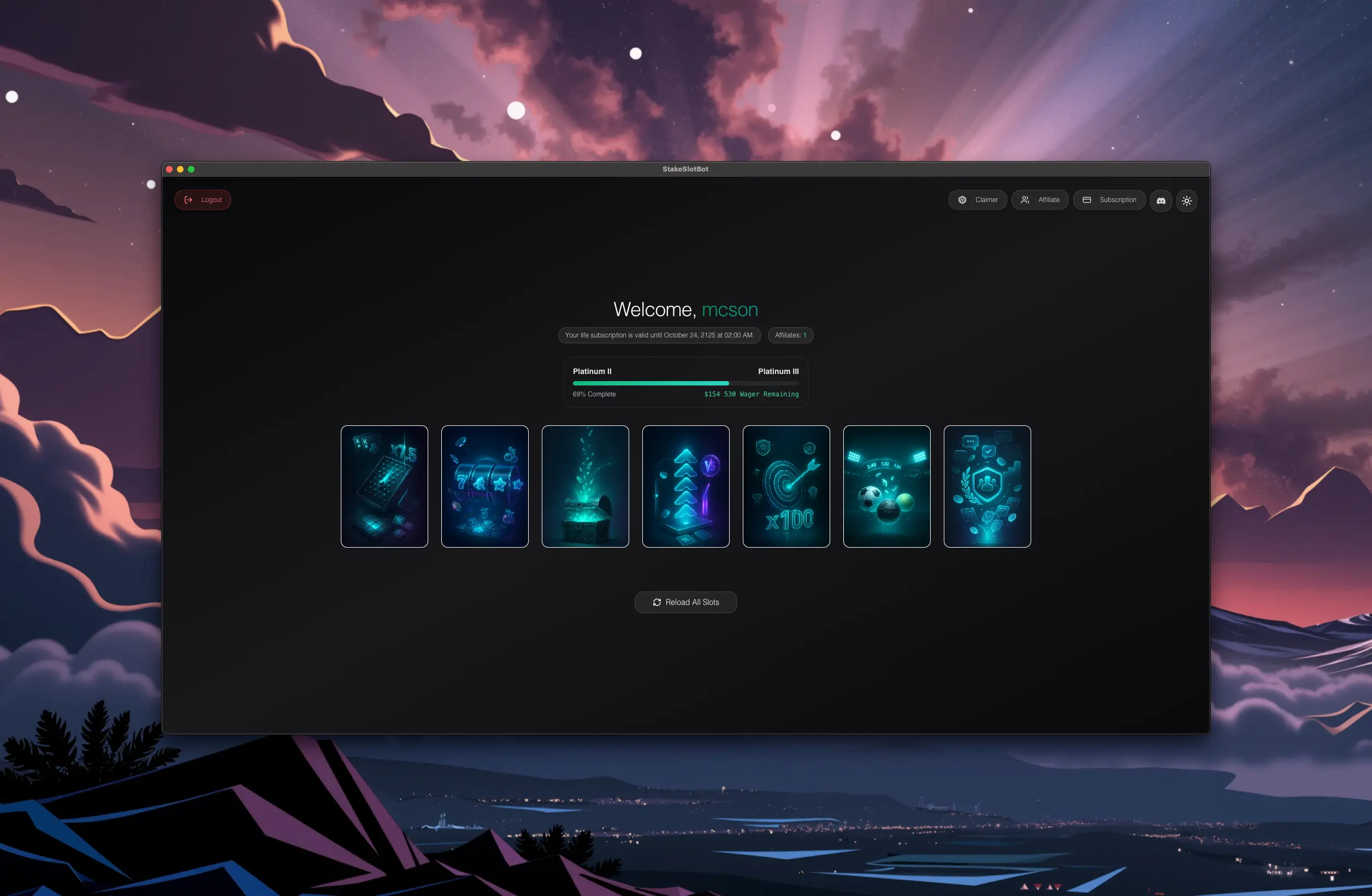 SSPilot Account Dashboard