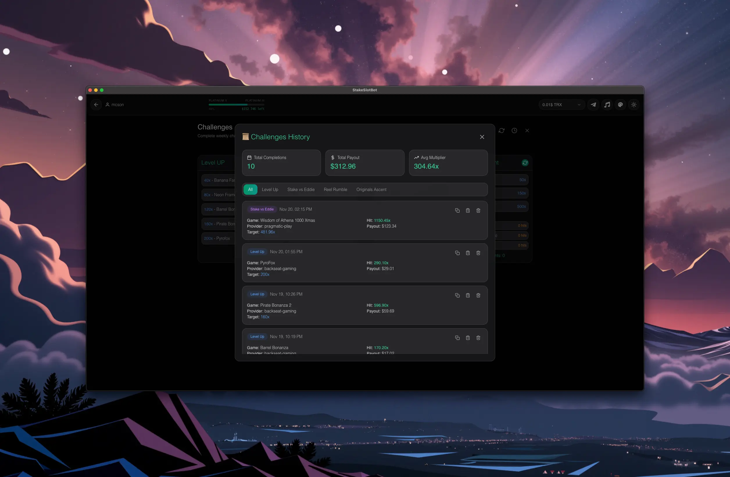 SSPilot Challenge Details