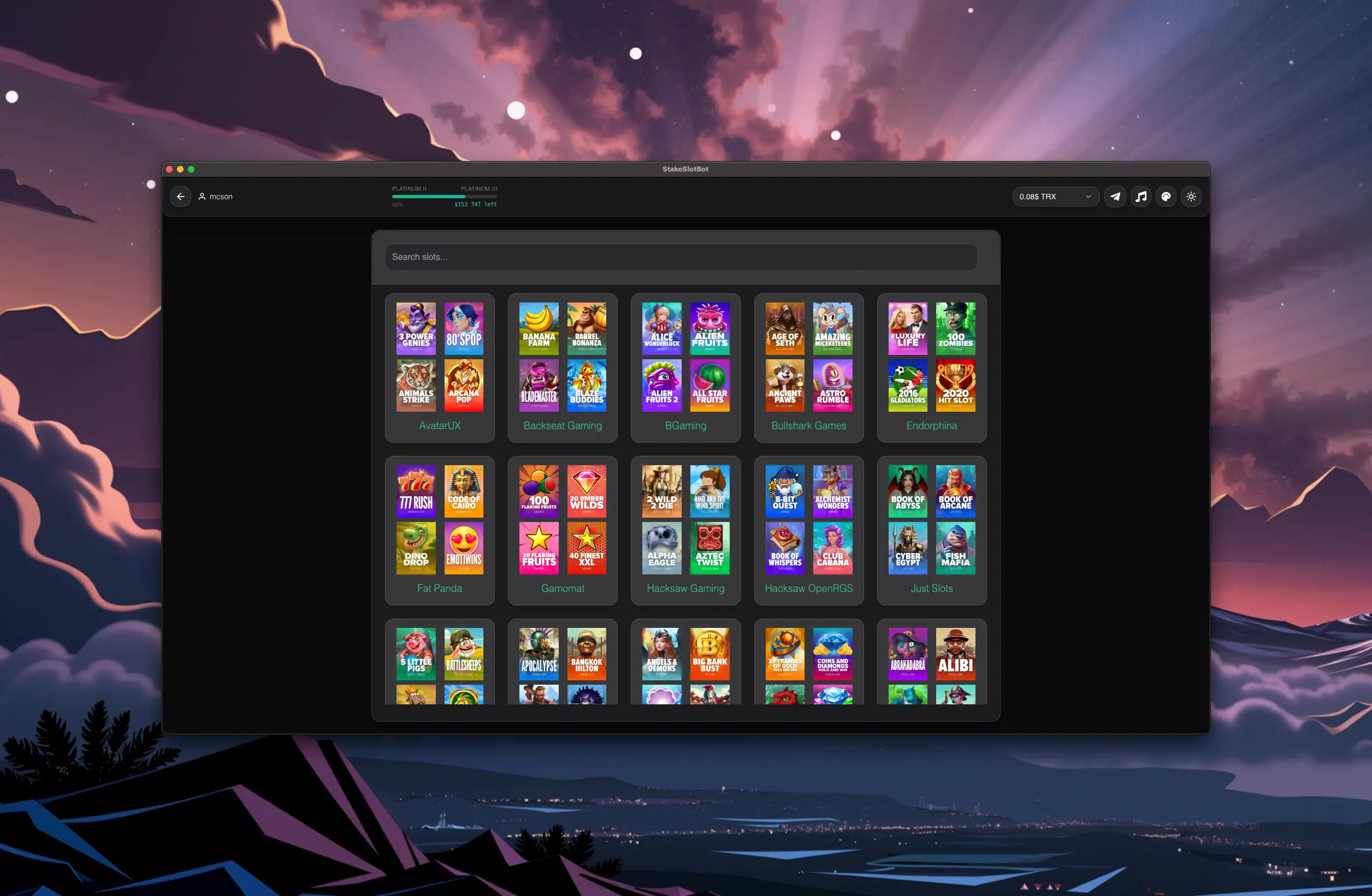 SSPilot Slot Interface