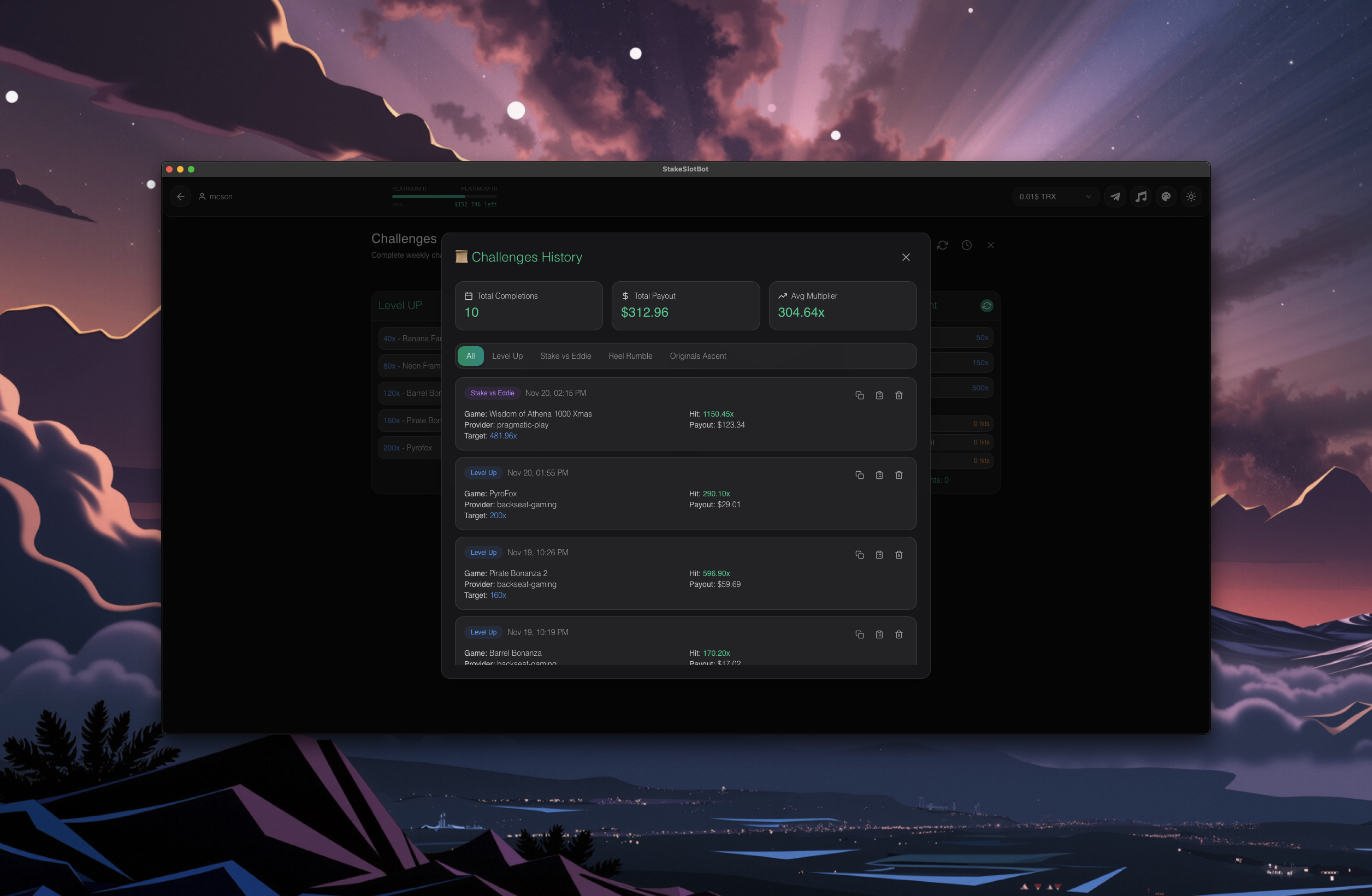 Challenge Details - Detailed challenge info